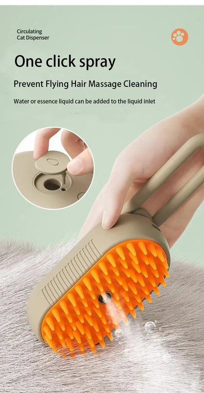 4-in-1 Pet Steam Brush